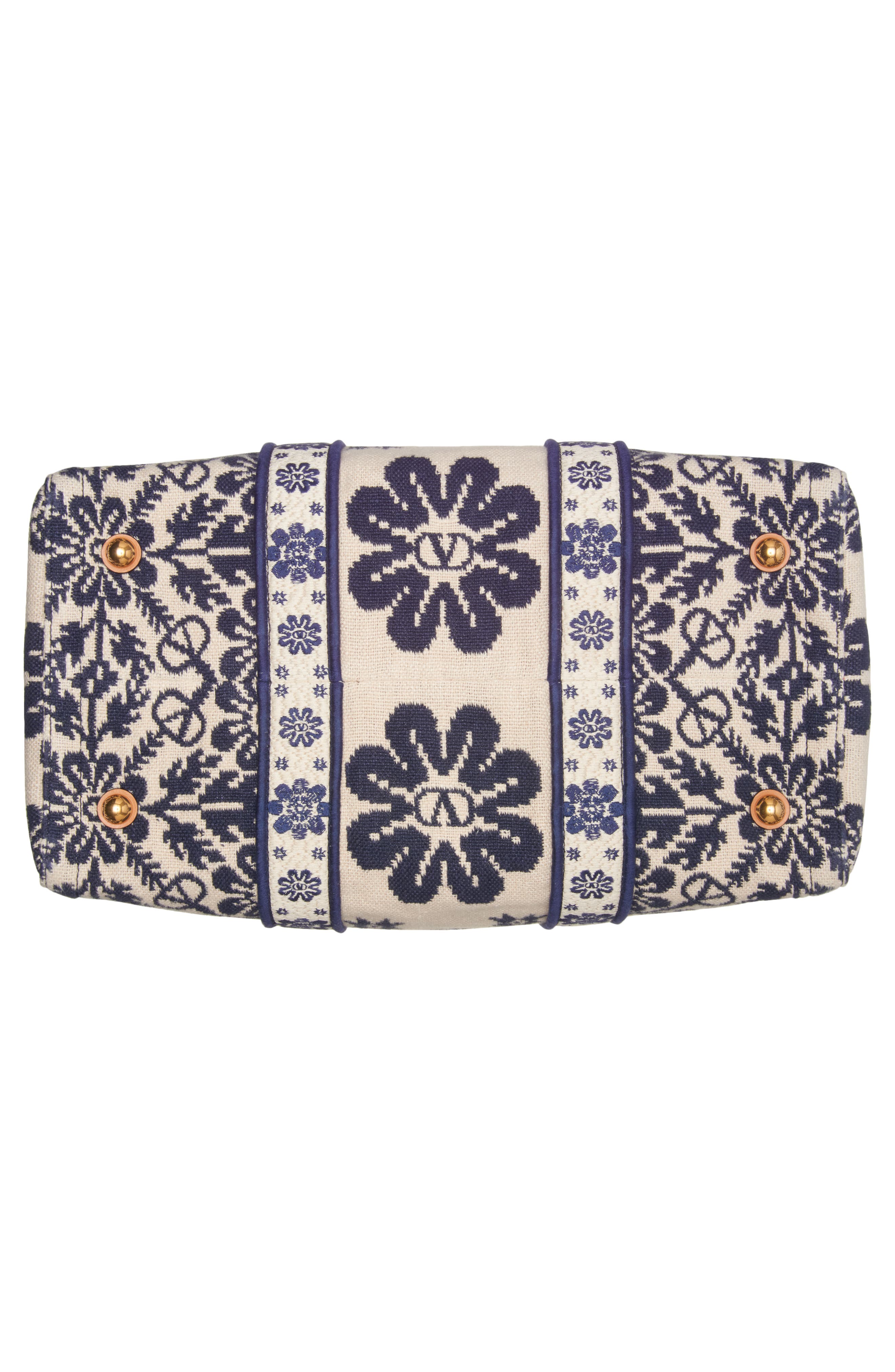 Valentino Garavani Large Antibes Logo Jacquard Canvas Tote, Alternate, color, 