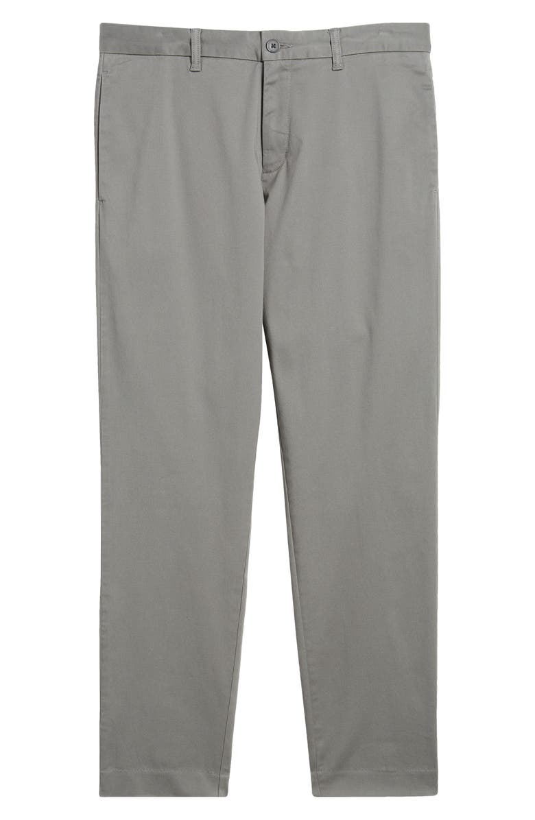 Nordstrom Heron Taper Leg Twill Chino Pants, Alternate, color, Grey Castlerock