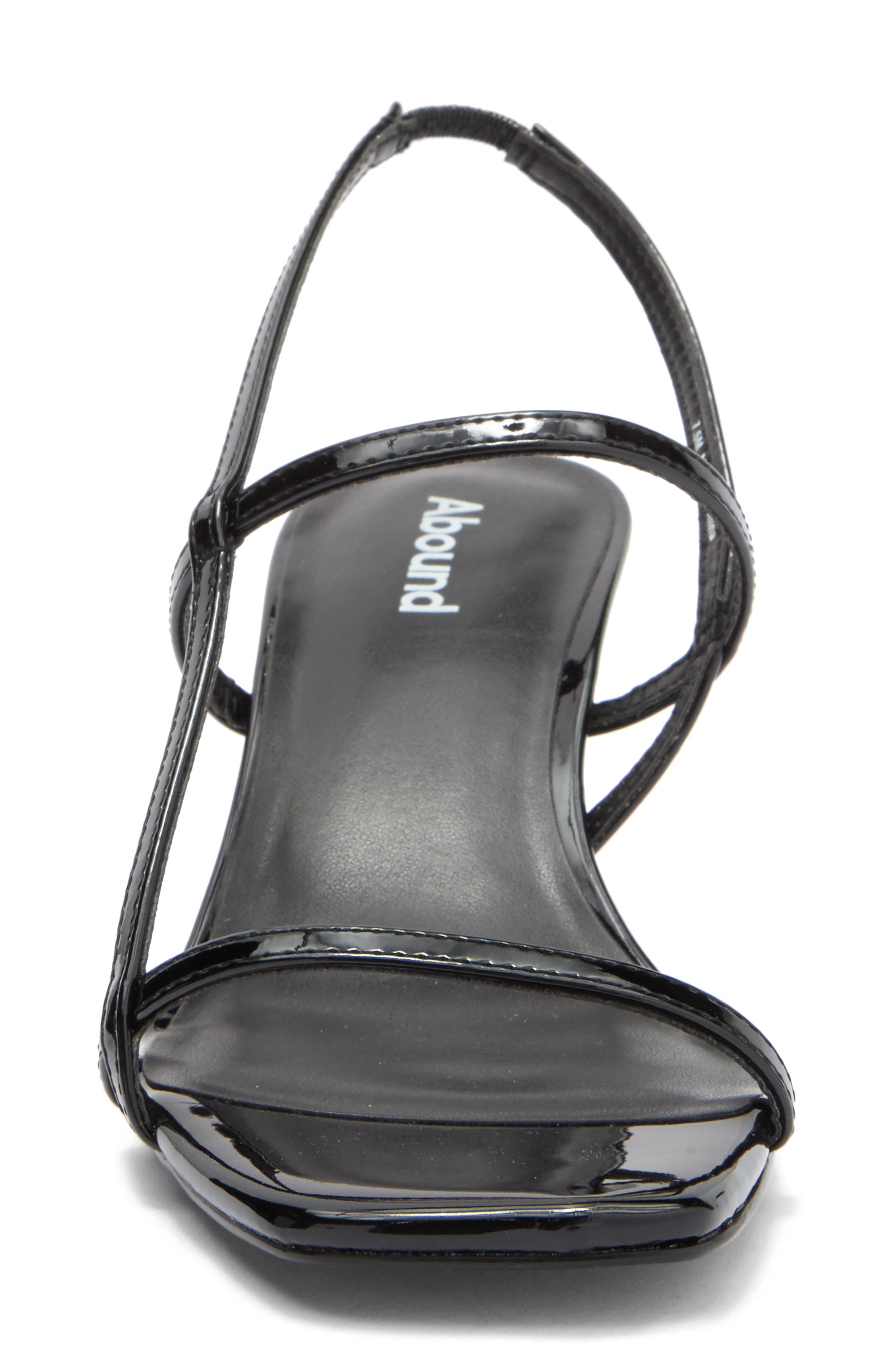 Abound Mandy Slingback Sandal, Alternate, color, Black Patent