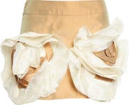 KIM SHUI Luana Embellished Taffeta Miniskirt