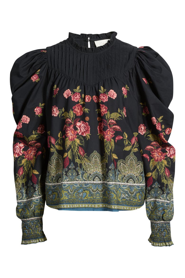 Irina Floral Organic Cotton Top, Alternate, color, EGLANTINE PRINT