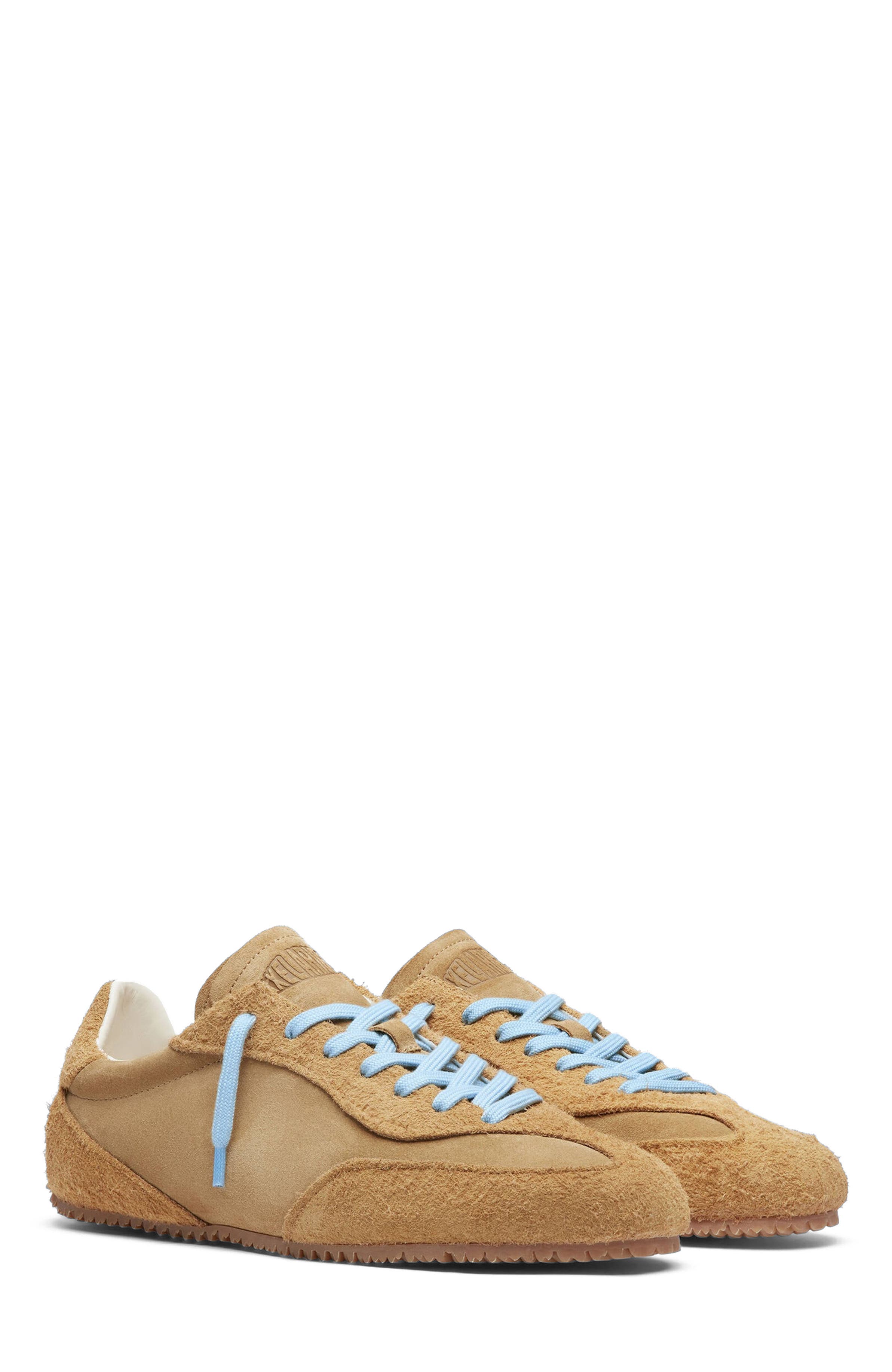 Daze Suede Runner - Men's, Alternate, color, Tan/Light Blue