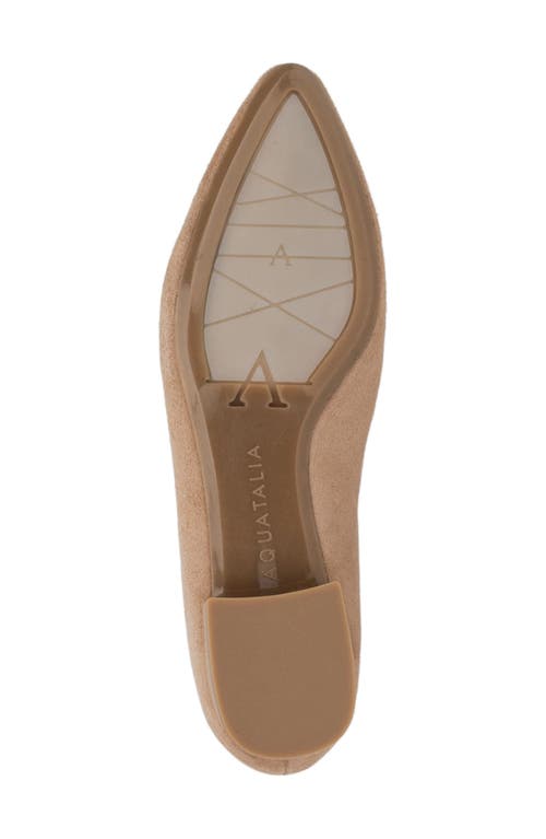 Aquatalia Penina Flat In Light Taupe