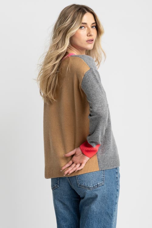 Lisa Todd Color Wheel Cashmere Sweater In Gray