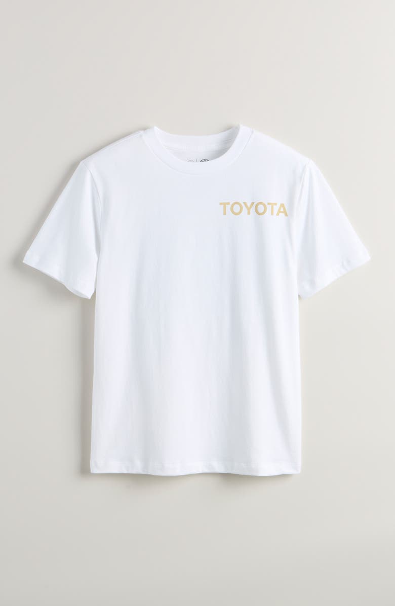 Treasure & Bond Kids' Loose Fit Cotton Graphic T-Shirt, Main, color, White Toyota