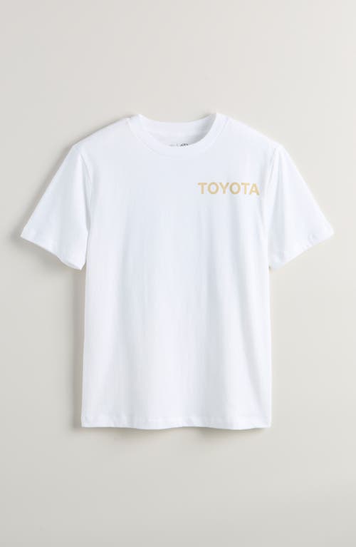 Treasure & Bond Kids' Loose Fit Cotton Graphic T-shirt In White