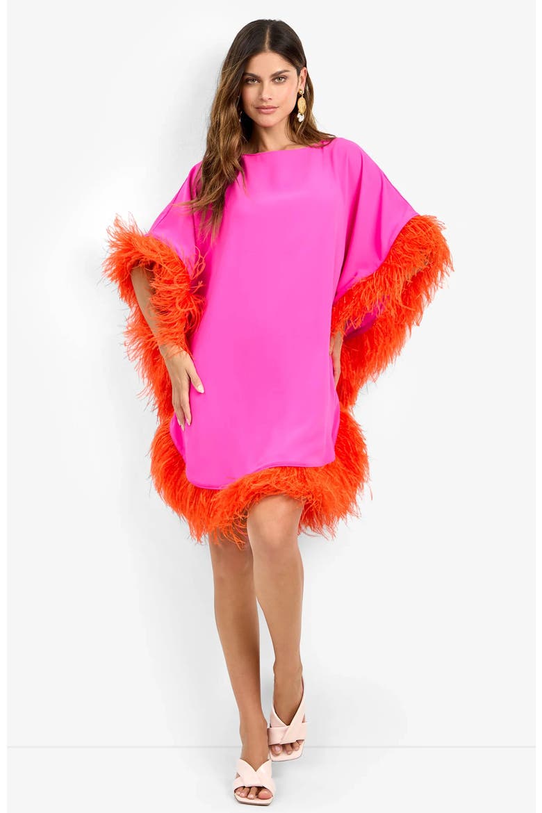 Mini Neena Caftan Dress, Alternate, color, Luminosa Rosa