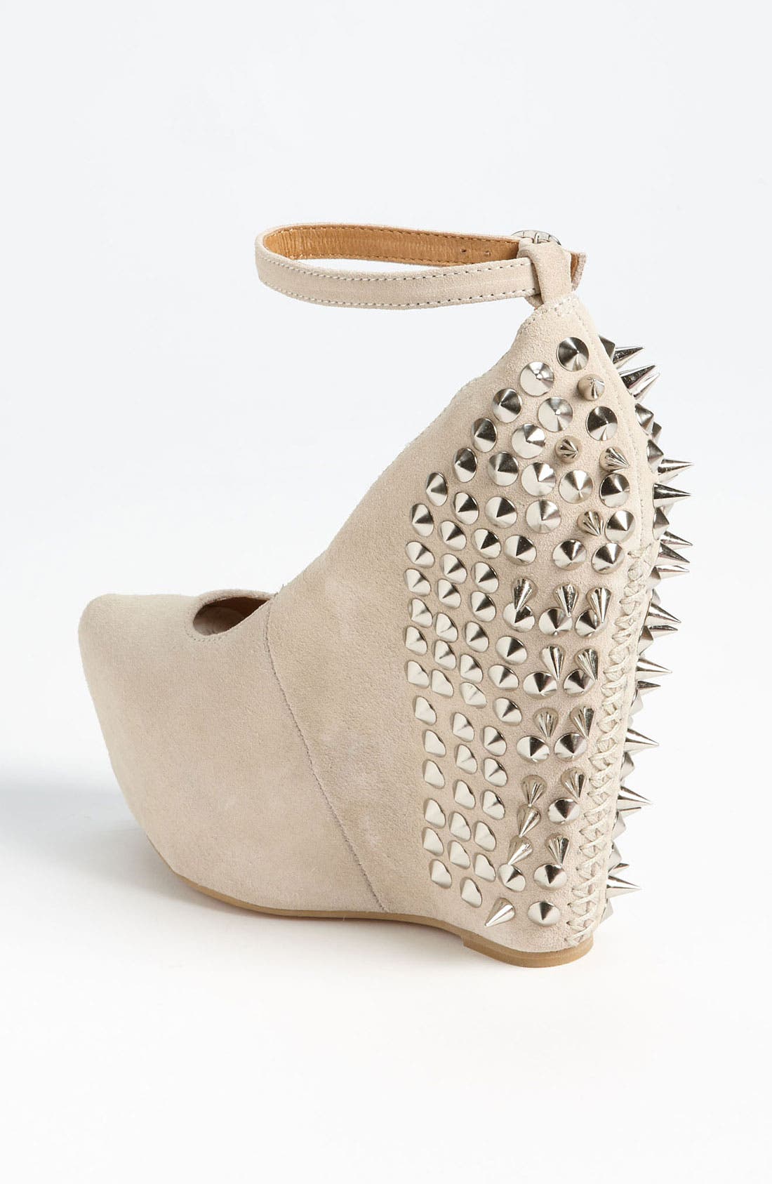 'Aubrey Spike' Pump, Alternate, color, NUDE SUEDE