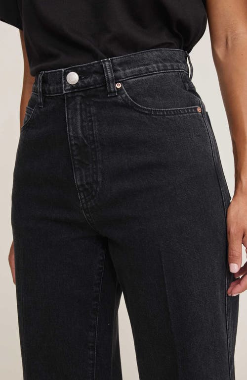 Dl1961 Kaylen High Waist Soft Curve Barrel Jeans In Black
