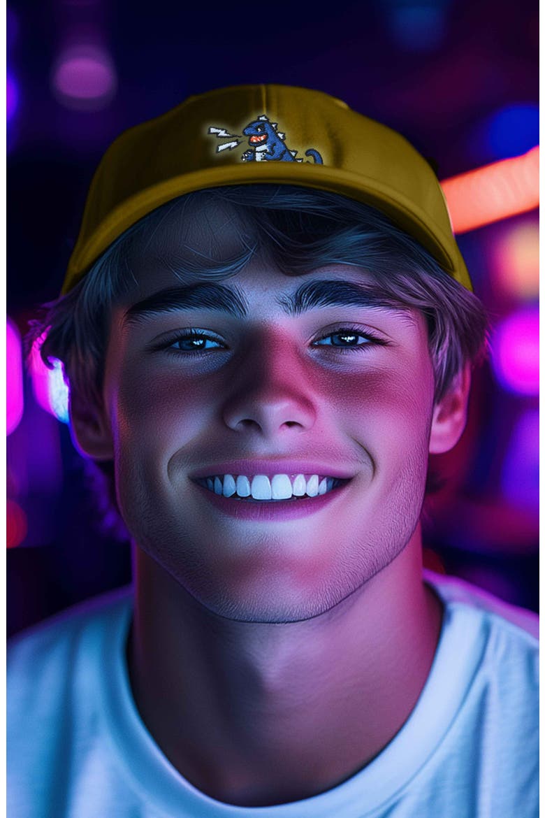 Big Lizard Cap, Alternate, color, Gold