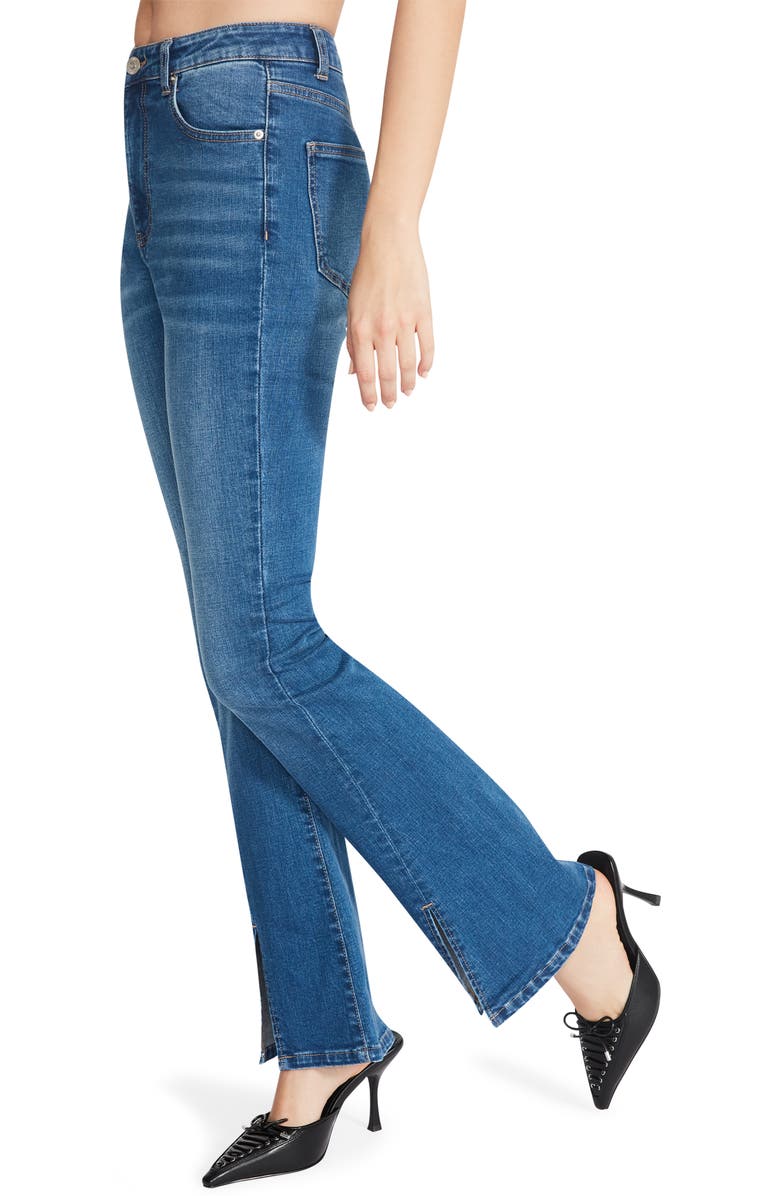 Steve Madden Elia Split Hem Flare Jeans, Alternate, color, 