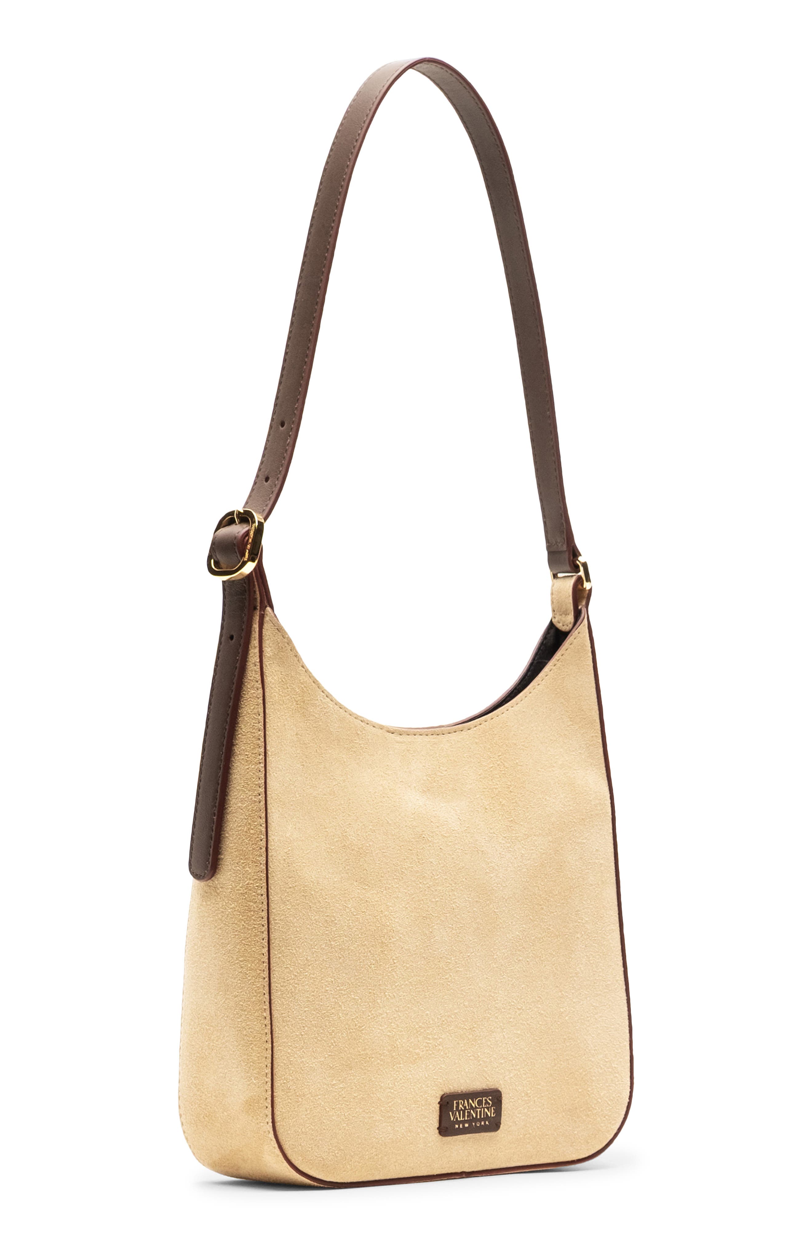 Frances Valentine Sadie Suede Shoulder Bag, Alternate, color, Sand