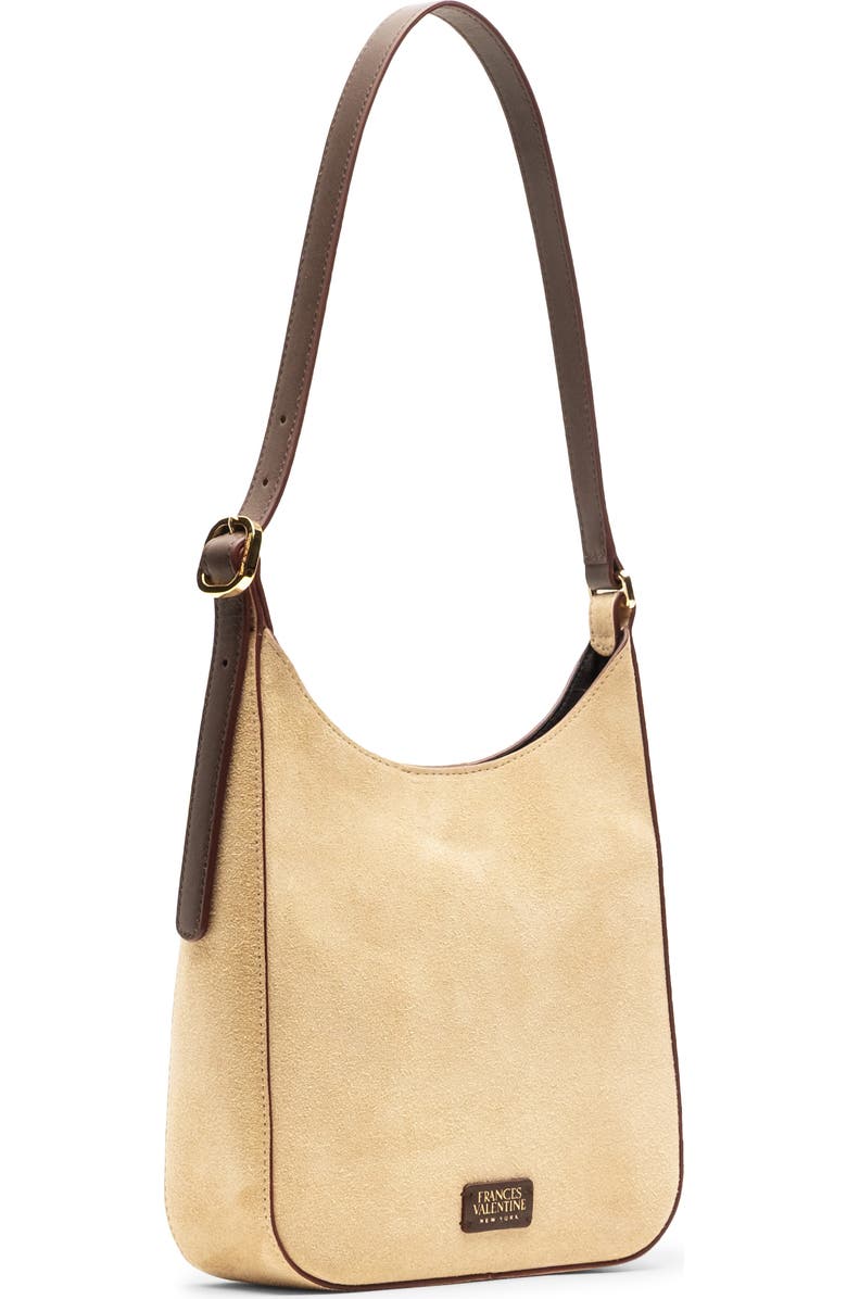 Frances Valentine Sadie Suede Shoulder Bag, Alternate, color, Sand