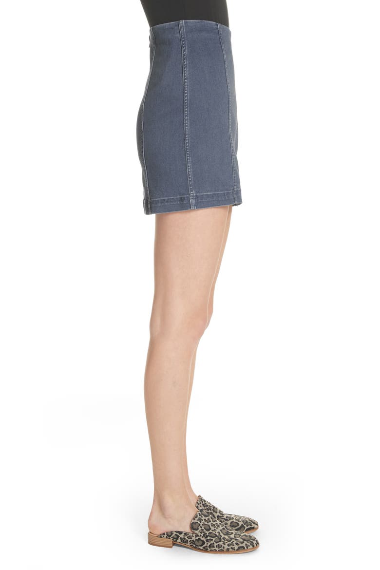 We the Free by Free People Modern Denim Miniskirt, Alternate, color, BLUE