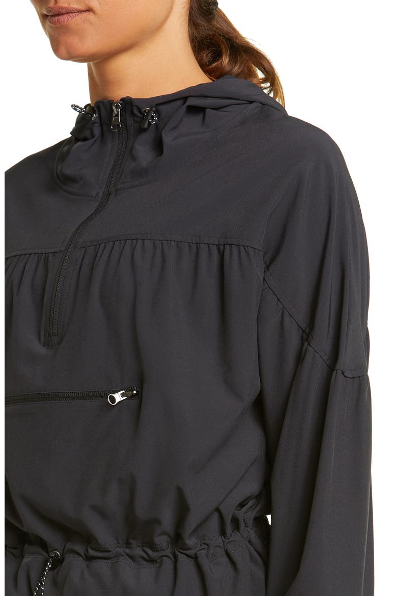 Excursion Hooded Packable Anorak, Alternate, color, BLACK