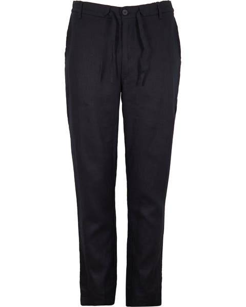 Solid Linen Drawstring Pant