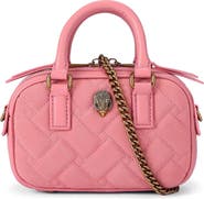 Kurt Geiger London Extra Small Kensington Quilted Leather Duffle Crossbody Bag