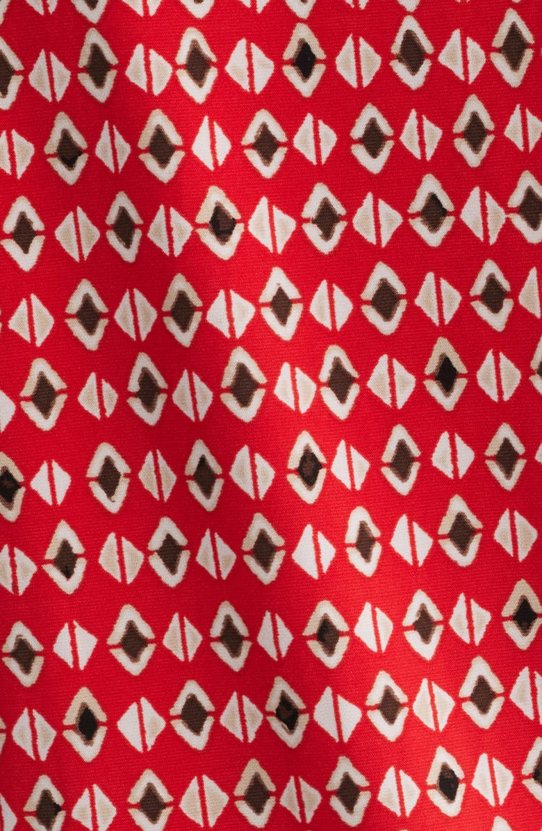 AK ANNE KLEIN Print Top, Alternate, color, Begonia Red