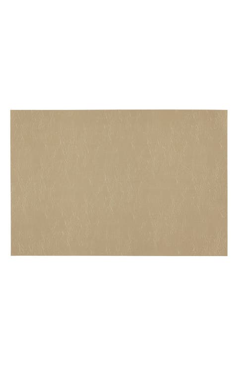 Faux Leather Reversible Set of 4 Placemats