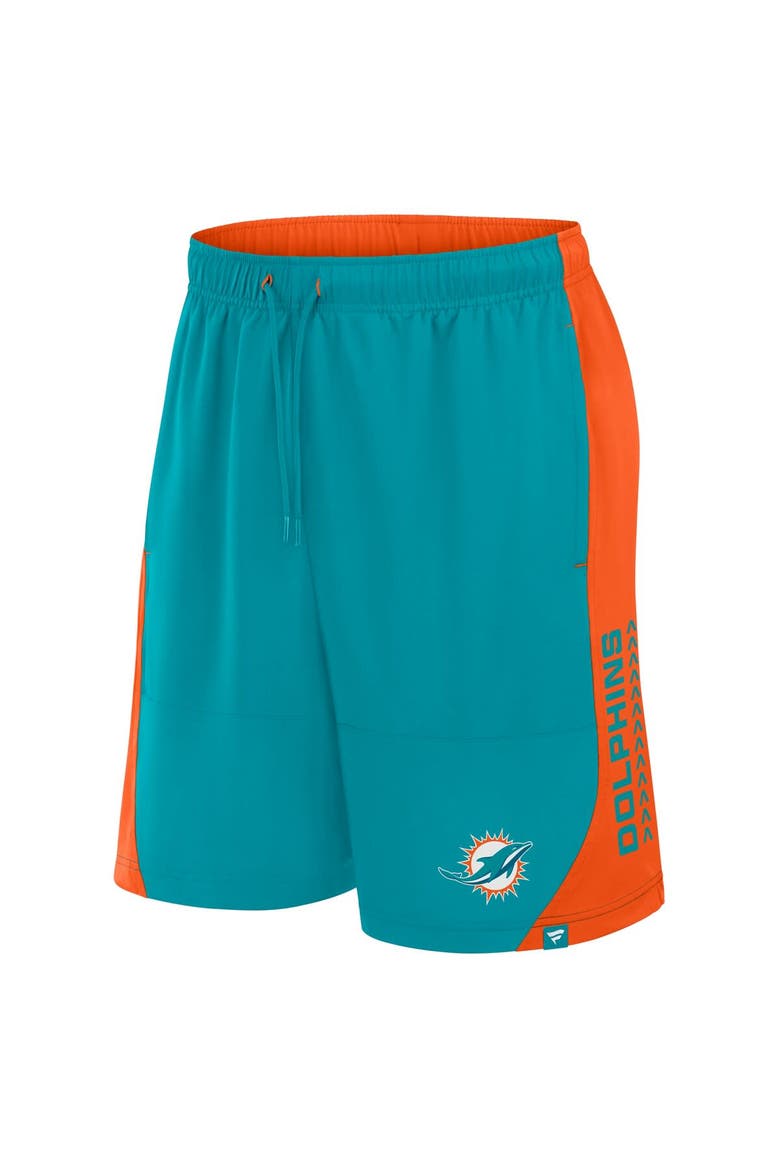 Men's Fanatics Aqua Miami Dolphins No Defense Shorts, Alternate, color, Aqua
