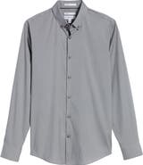 Calibrate Trim Fit Stretch Woven Sport Shirt