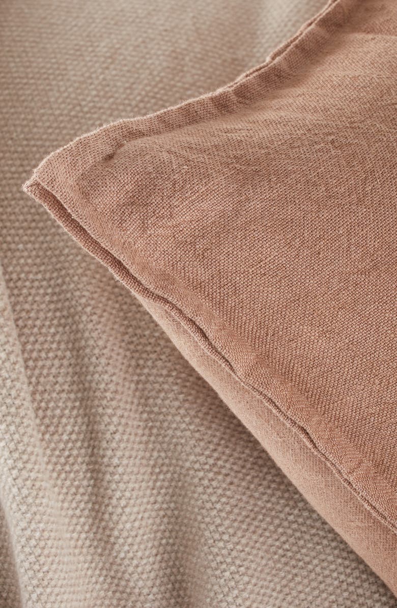 Nordstrom Washed Linen Accent Pillow, Alternate, color, Tan Portabella