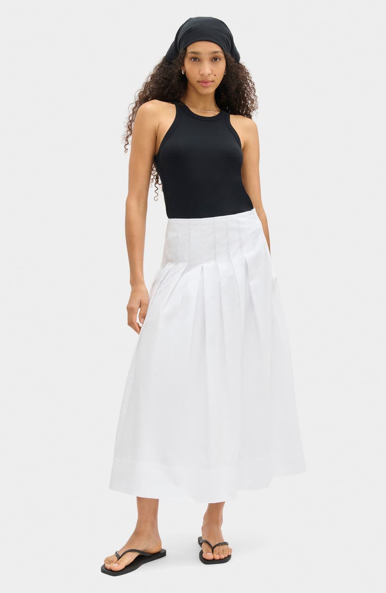 ALIGNE Julie Pleated Skirt, Alternate, color, White