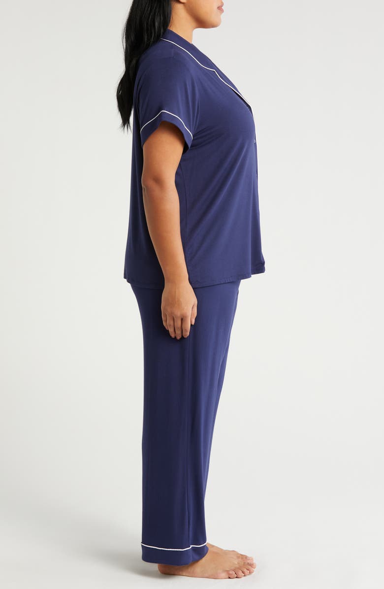 Nordstrom Moonlight Eco Crop Pajamas, Alternate, color, Navy Peacoat