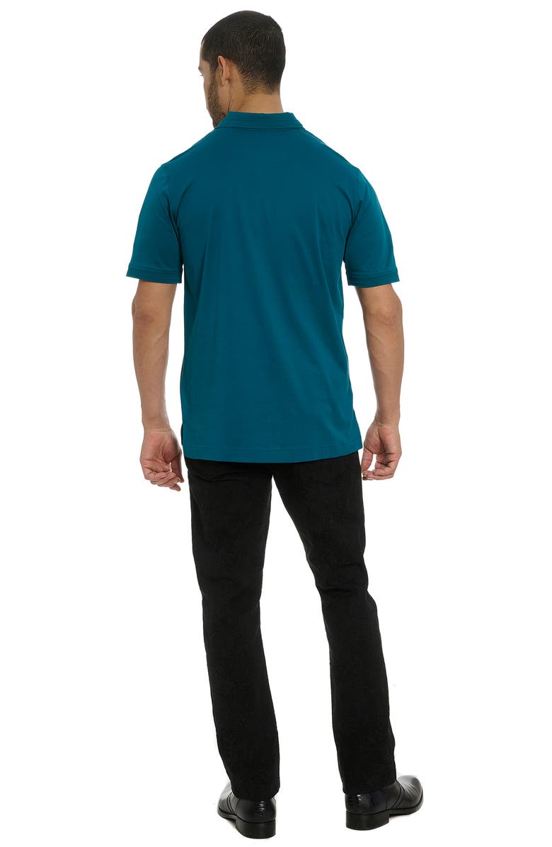 Robert Graham The Player Polo, Alternate, color, Teal
