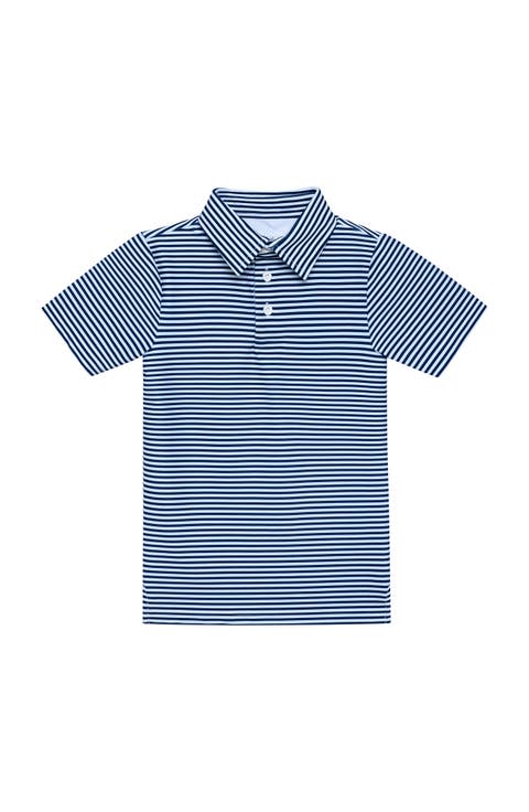 Boys Thin Stripe Polo Shirt