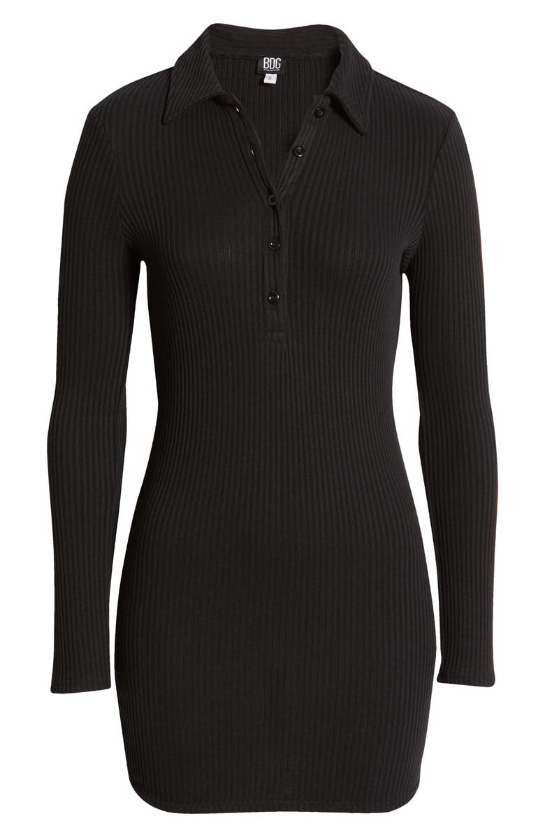 BDG Urban Outfitters Rib Polo Dress, Alternate, color, 