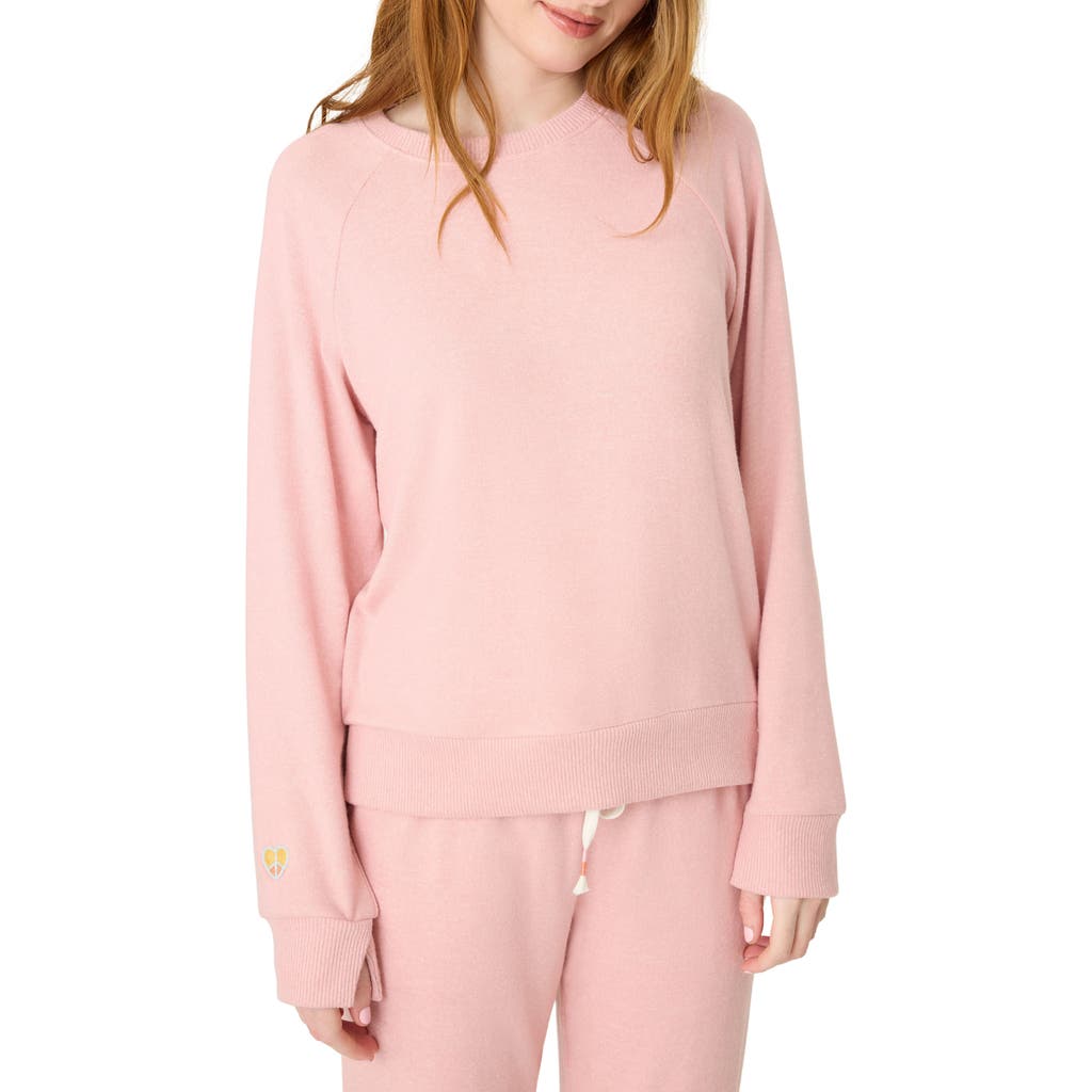 Pj Salvage Sunshine Mind Sweatshirt In Rosewood