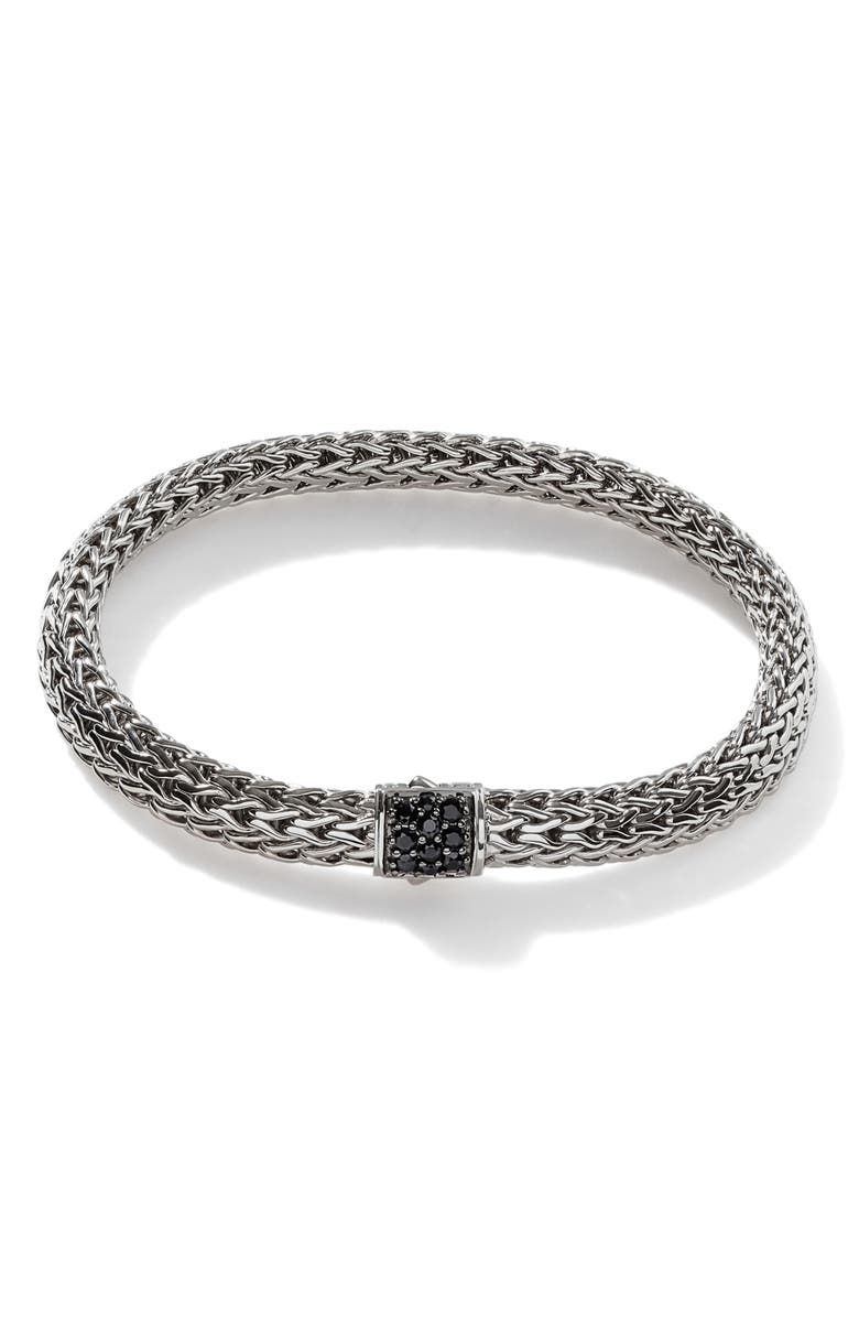 John Hardy Icon Bracelet, Sterling Silver, Pavé, 6.5mm, Main, color, 
