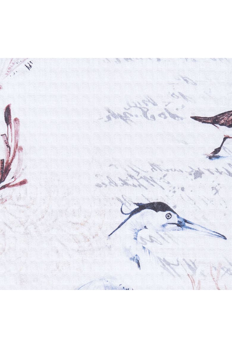27" x 18" Heron Kitchen and Bathroom Graphic Print Hand Towel, Alternate, color, Blue