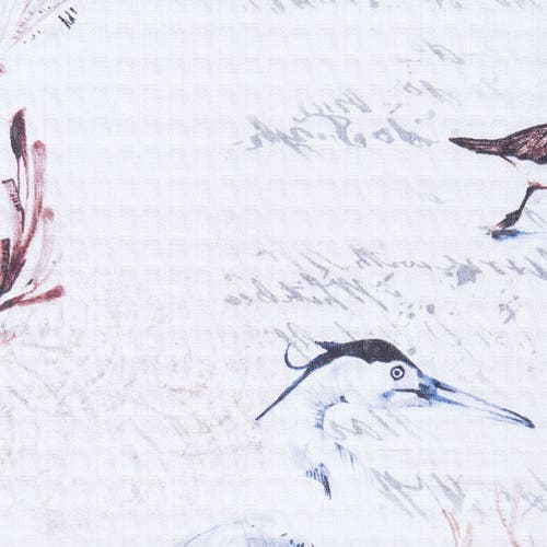 C & F Home C&f Home 27" X 18" Heron Kitchen And Bathroom Graphic Print Hand Towel In Blue