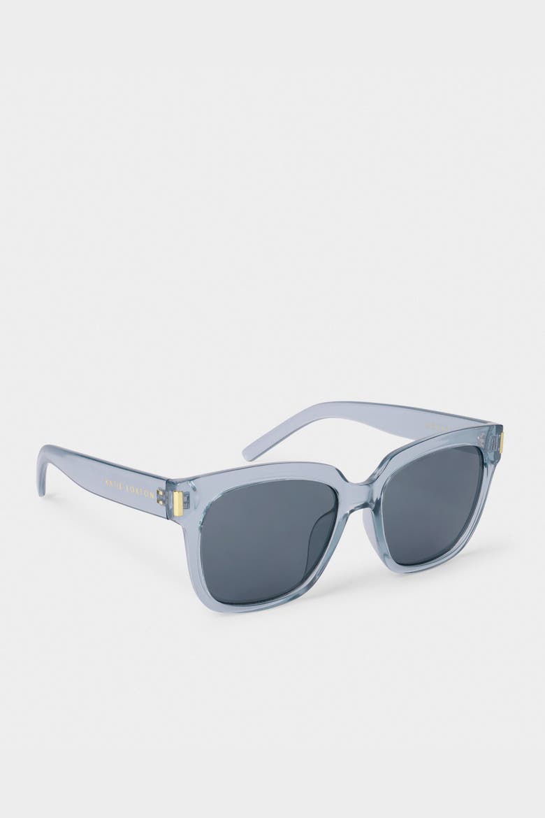 Roma Sunglasses in Blue Transparent, Alternate, color, Blue