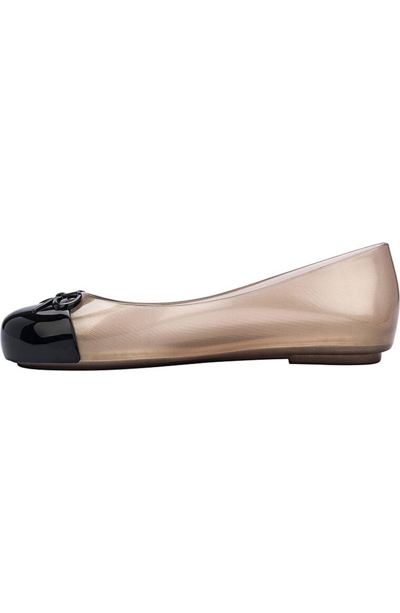 Mini Melissa Kids' Sweet Love Cap Toe Ballet Flat, Alternate, color, Rose/Black