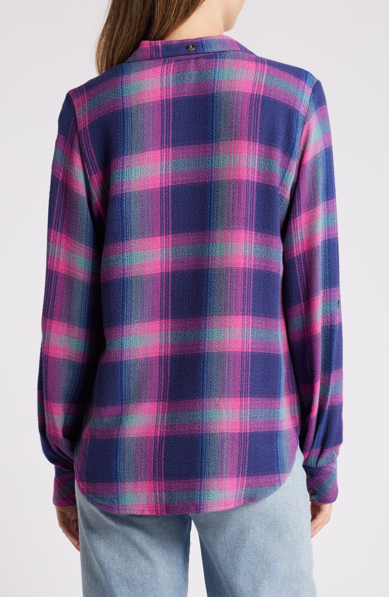 Hatley Lila Plaid Button-Up Shirt, Alternate, color, 