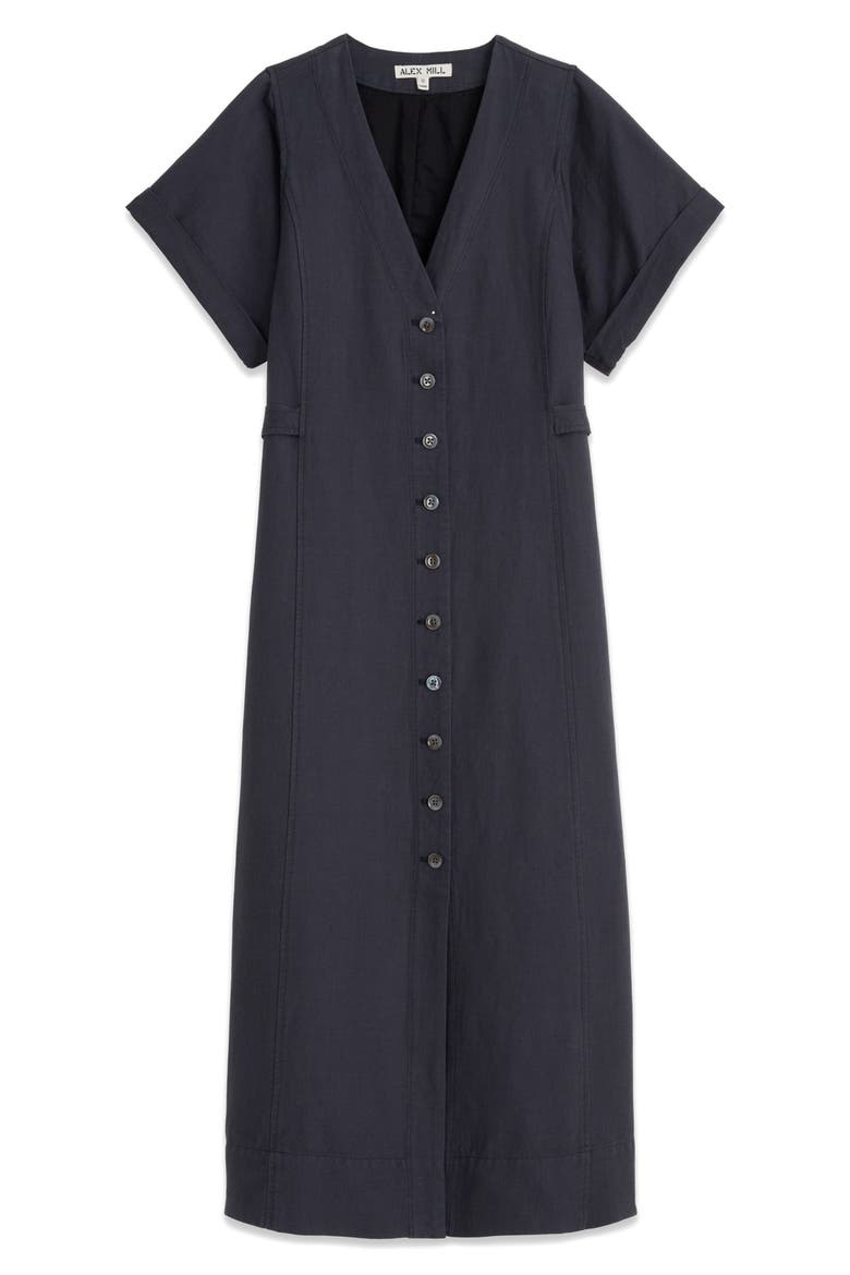 Madeline Shirtdress, Alternate, color, WASHED BLACK