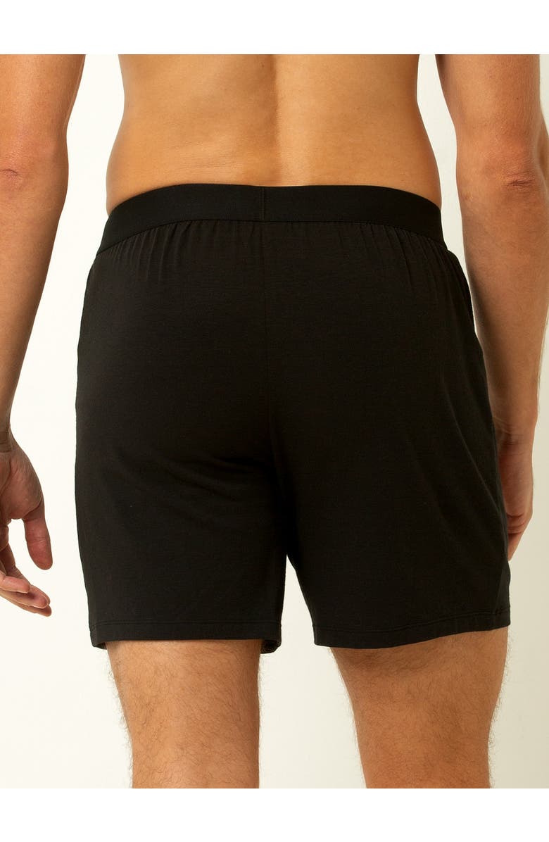 Single Stitch Cotton Modal Boxer 3-Pack, Alternate, color, Black