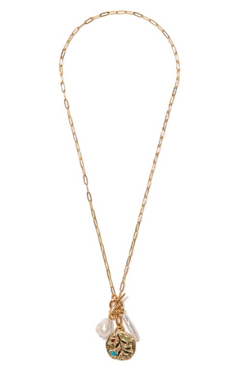 Lizzie Fortunato Campo Charm Necklace In Gold