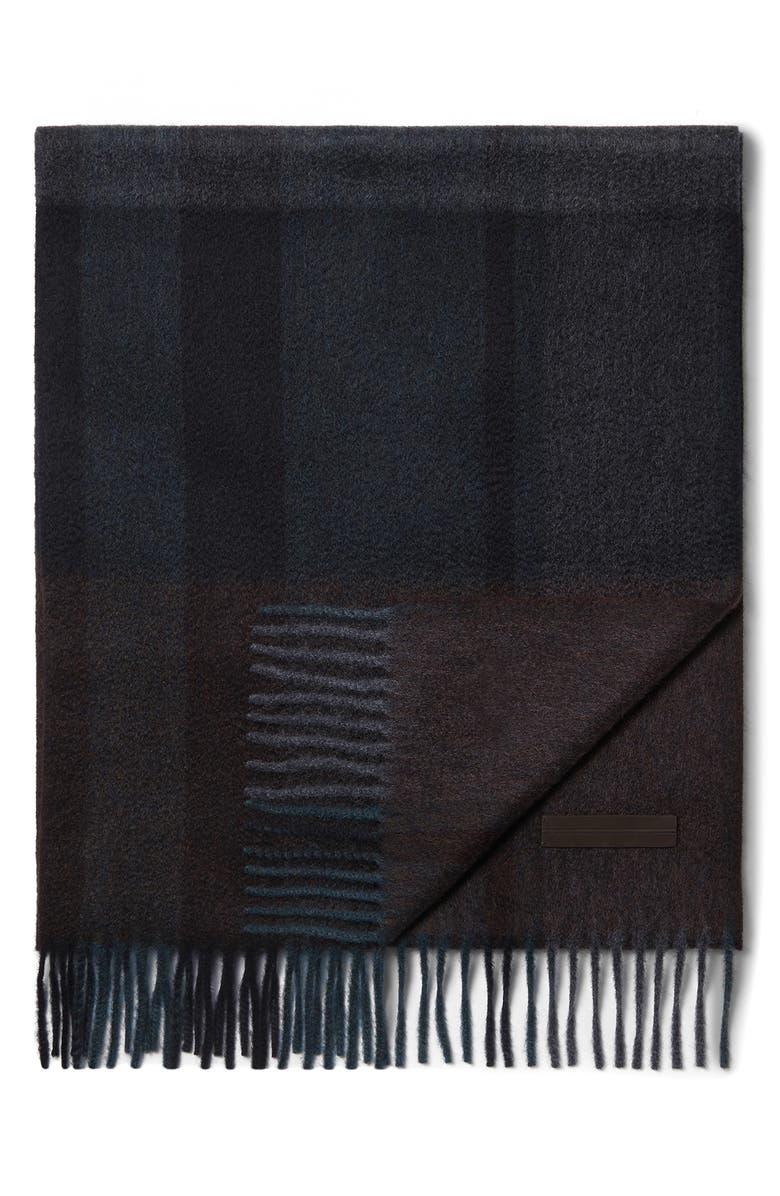 ZEGNA Oasi Cashmere Scarf, Alternate, color, Dark Grey