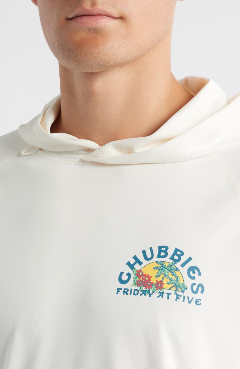 Chubbies The Seal of Approval Performance Hoodie, Alternate, color, Off White - Solid