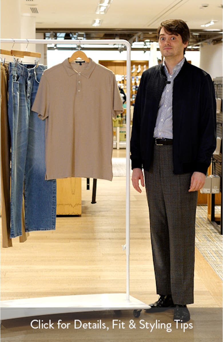 Newman Textured Cotton Blend Polo, sales video thumbnail