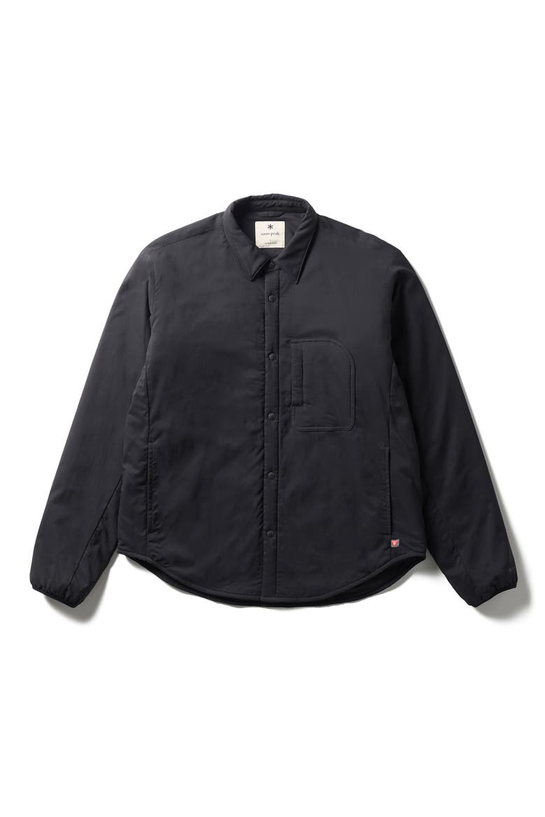 Flexible Insulated Water Repellent Shirt Jacket, Alternate, color, BLACK