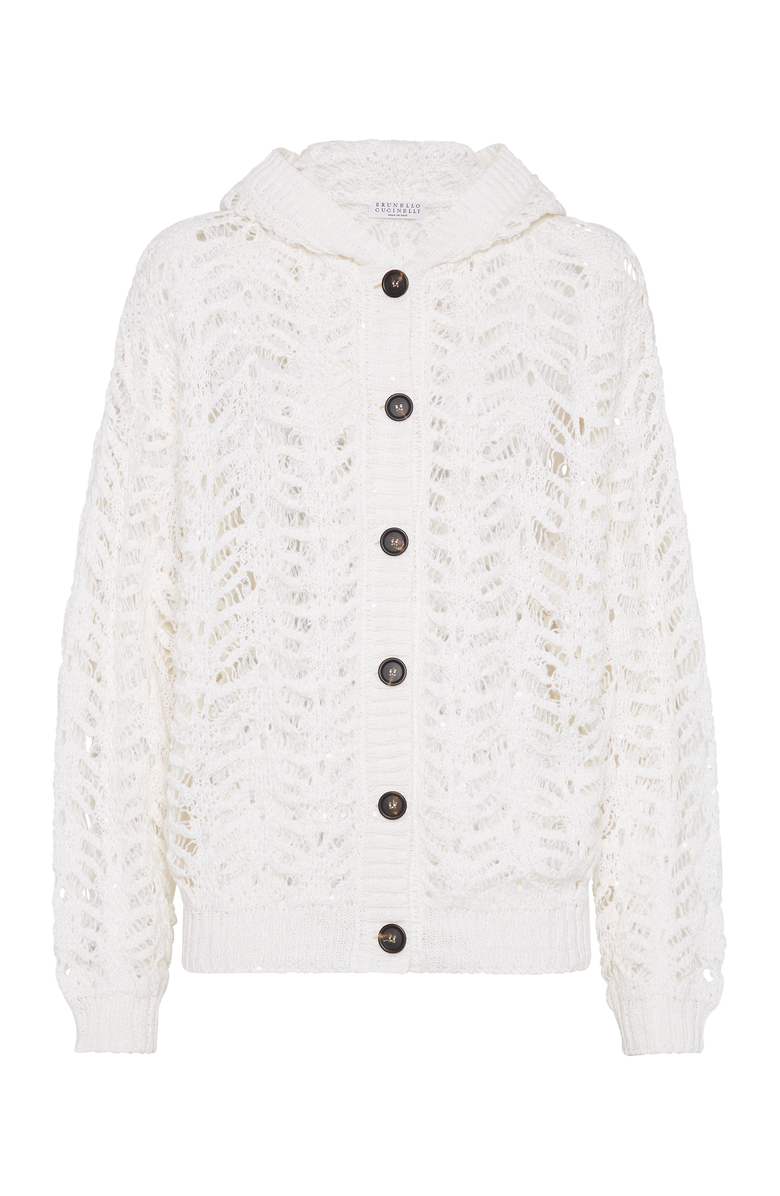 Brunello Cucinelli Foliage Lace cardigan, Main, color, 