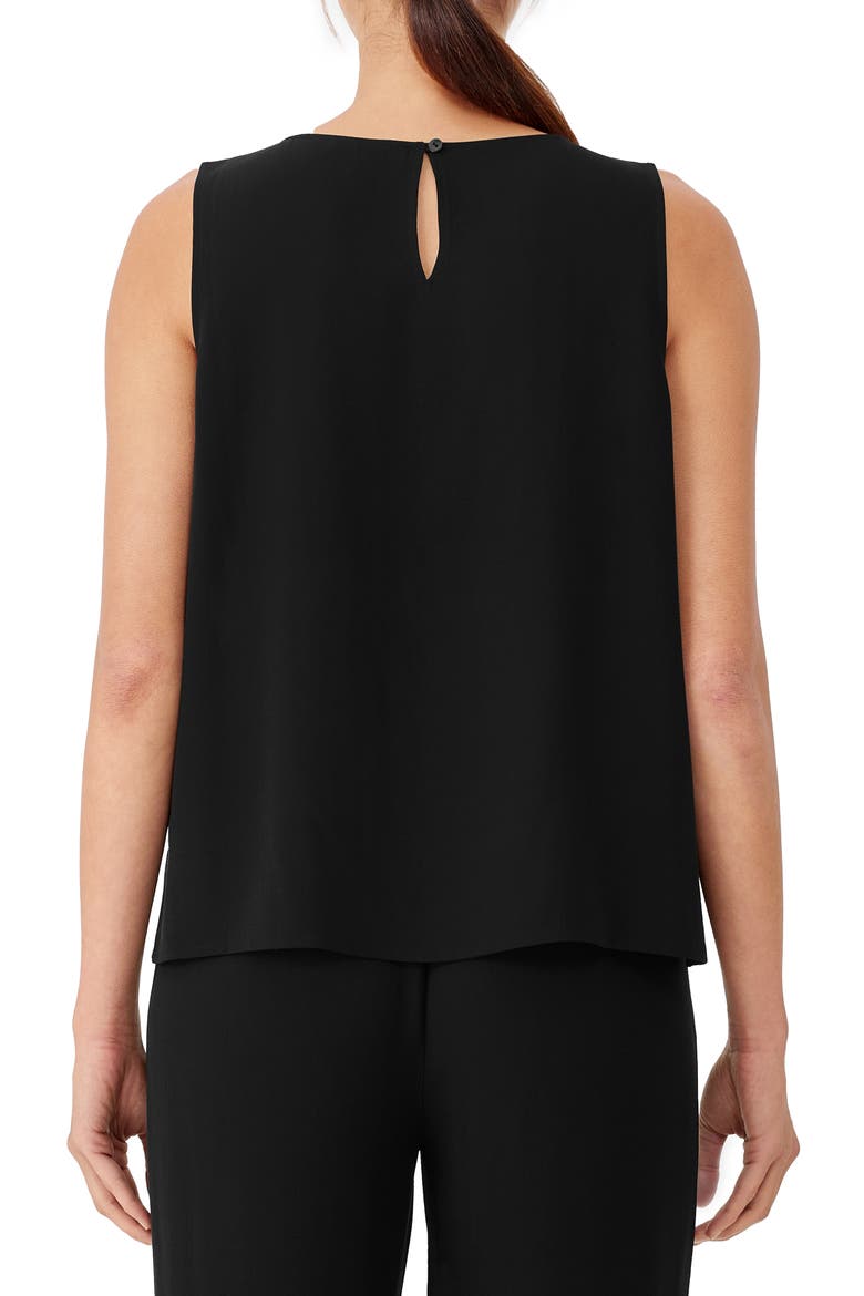 Long Jewel Neck Tank, Alternate, color, BLACK