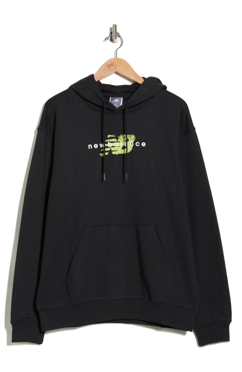 New Balance Spray Paint Graphic Hoodie, Alternate, color, Black