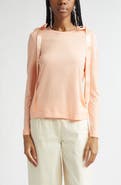 Simone Rocha Bow Ribbon Tail Long Sleeve T-Shirt