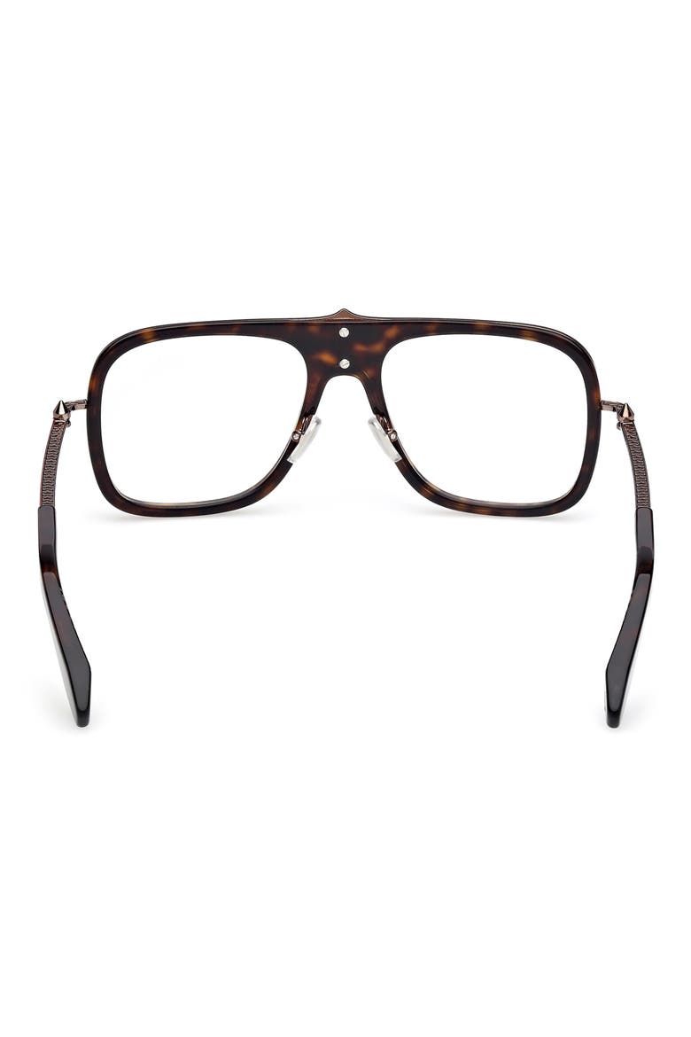 58mm Navigator Optical Glasses, Alternate, color, DARK HAVANA / BRONZE